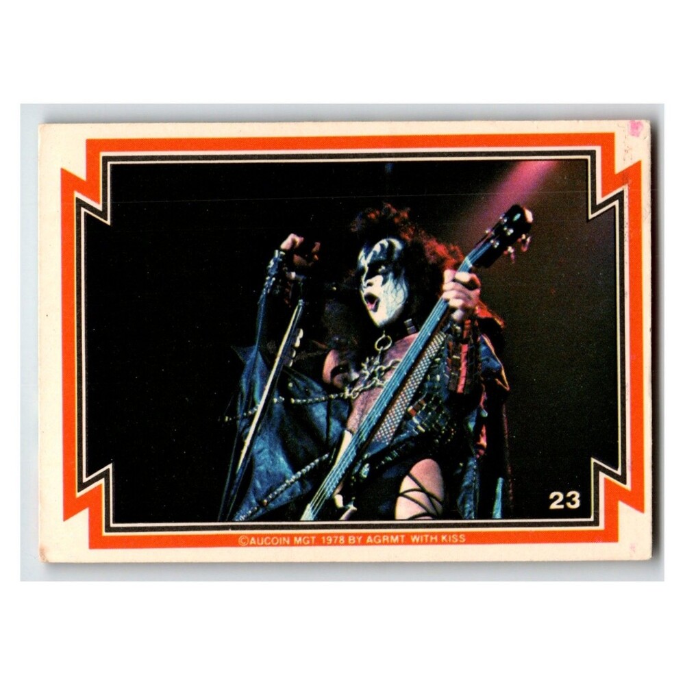 KISS Gene Simmons (The Demon) 1978 Donruss #23
